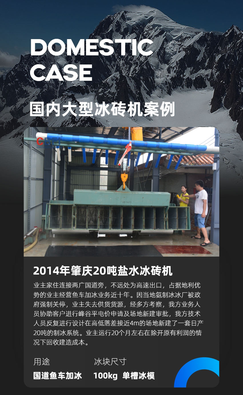 广东肇庆--20吨盐水冰砖机